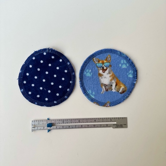 Reusable Corgi Cotton Flannel Makeup Removing Pads - Picture 4 of 4